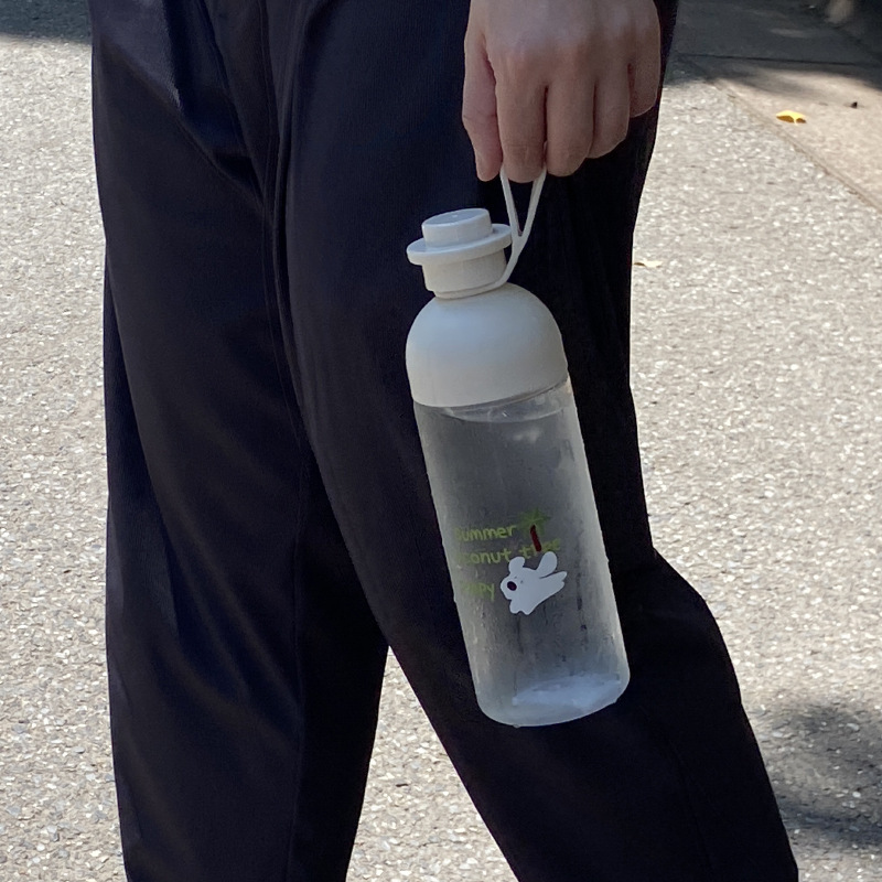 《6264》卡通小狗雙飲水壺(600ml)