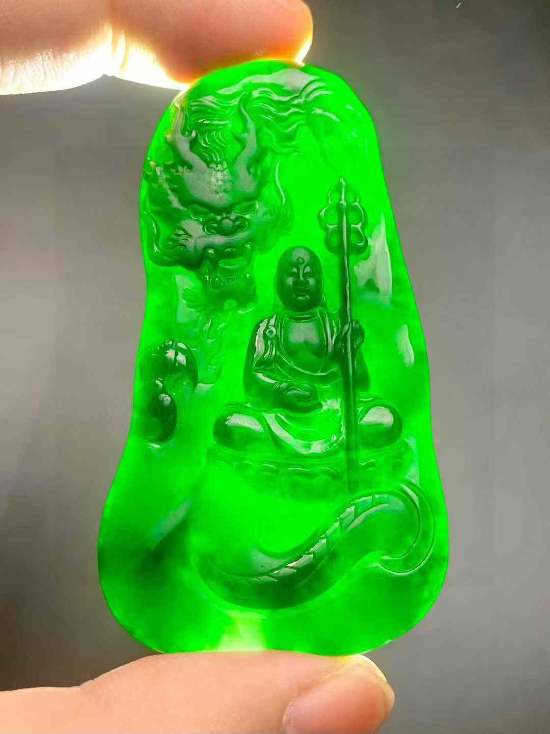995948 翡翠墨翠地藏王菩薩