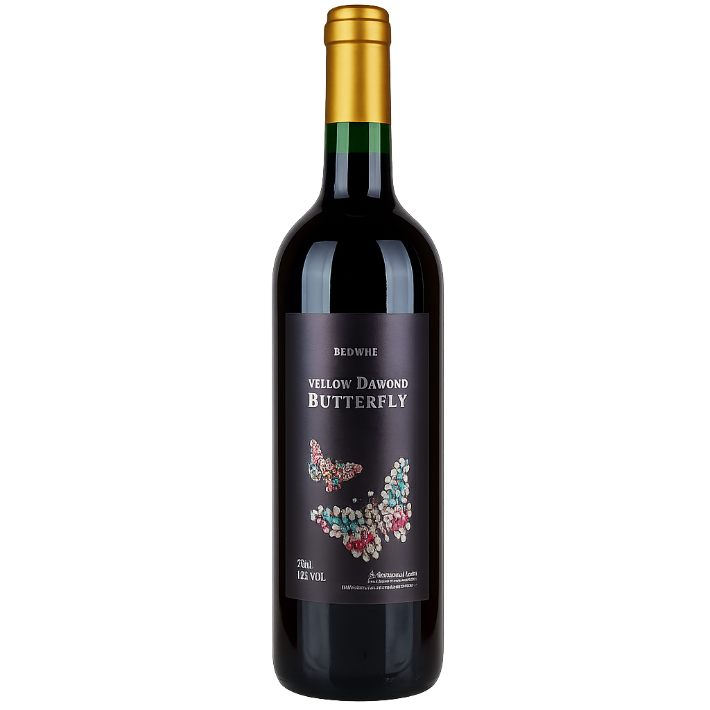 西班牙 彩鑽蝶戀紅酒