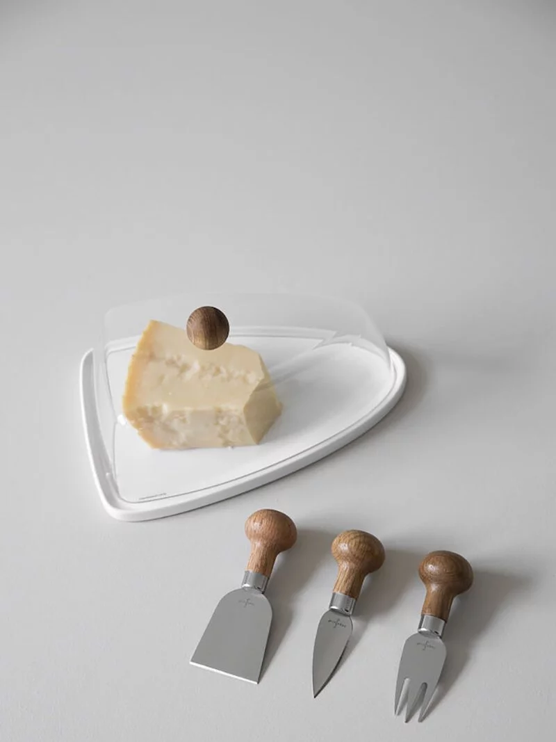 Sagaform-橡木手把起司甜點餐刀組,北歐經典設計,優美實用的餐桌道具