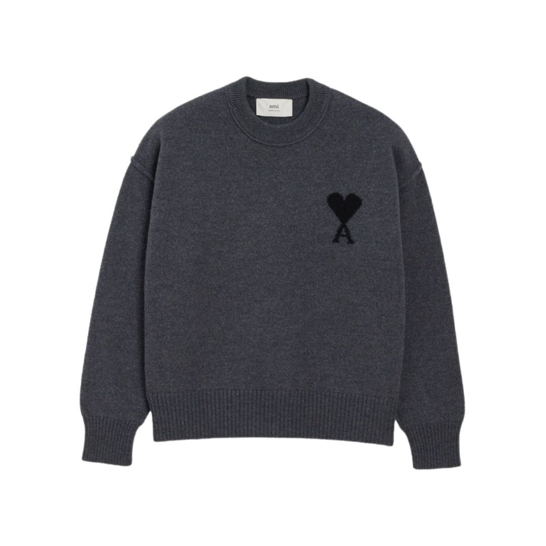 1LN0902-059 AMI Knitted Grey #UKS838-018-0504 (C-BR-E)