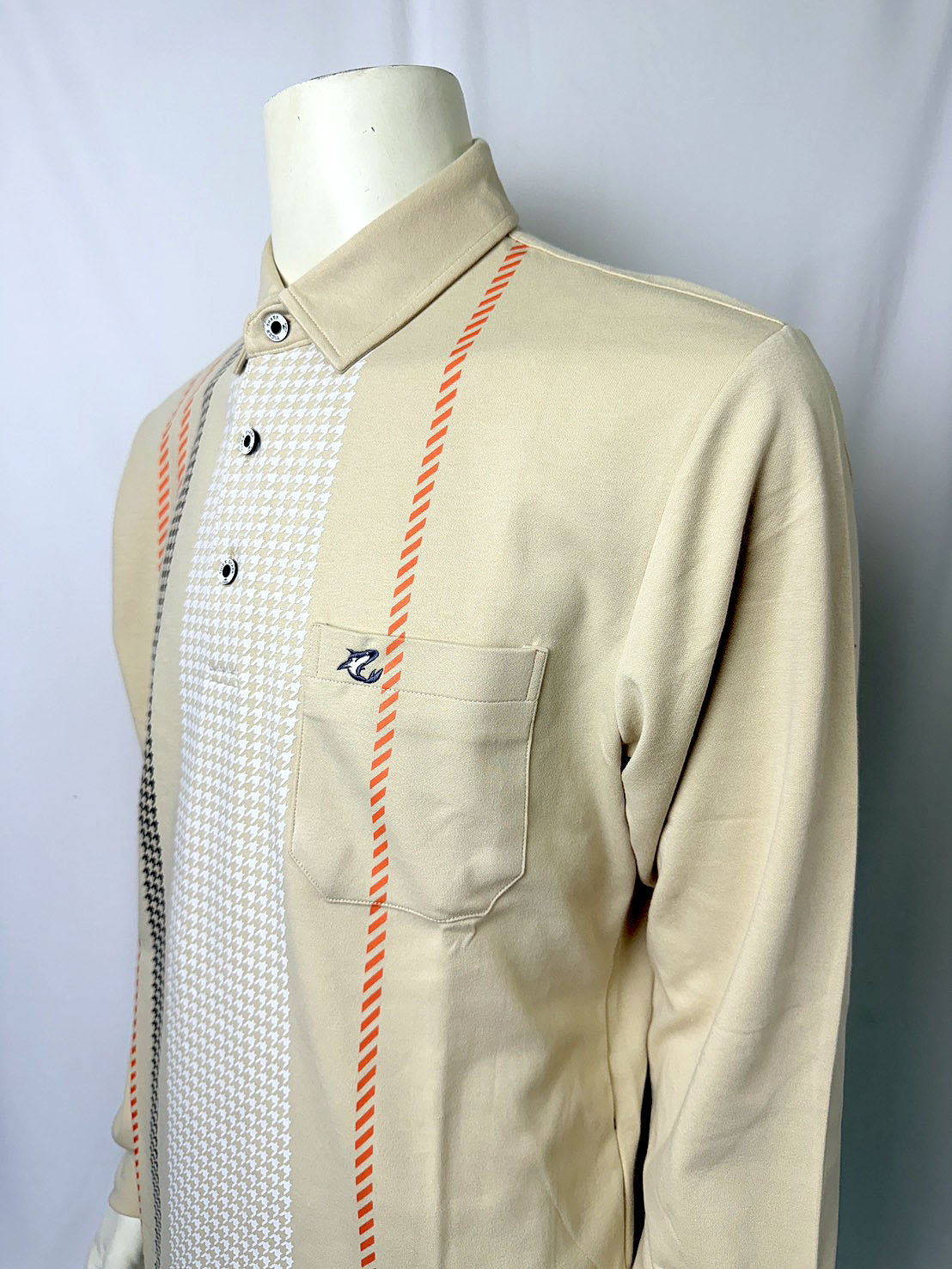 千鳥紋棉質Polo衫