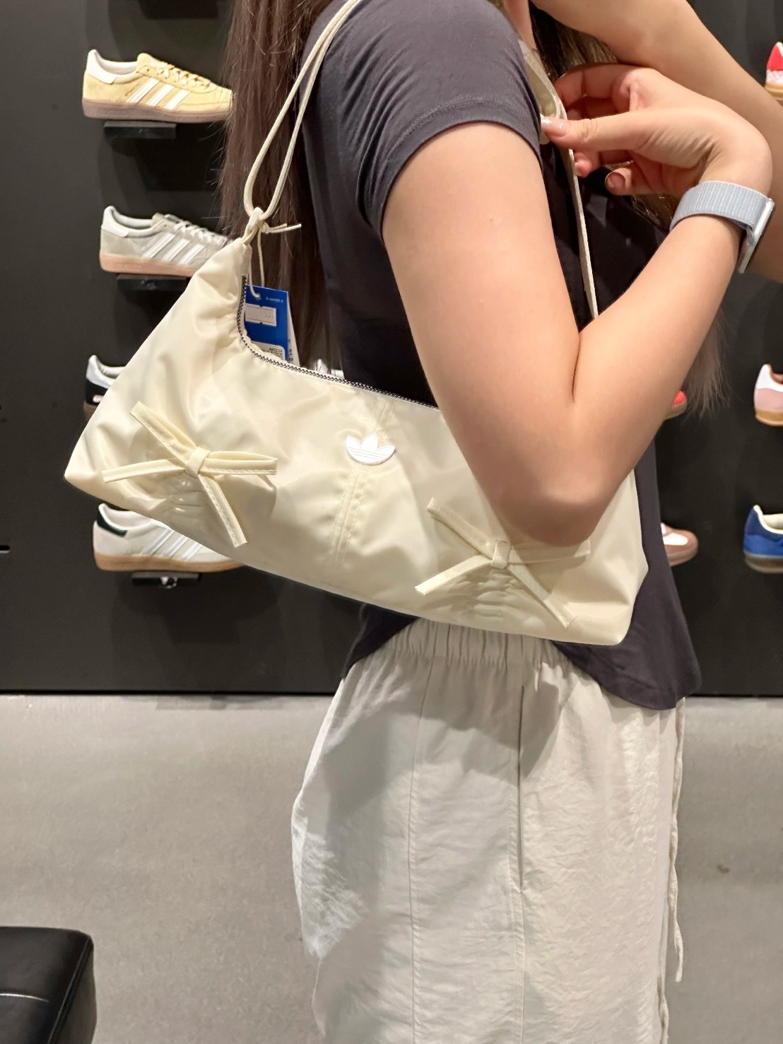 ADIDAS 蝴蝶結裝飾 可調節 肩帶 腋下包