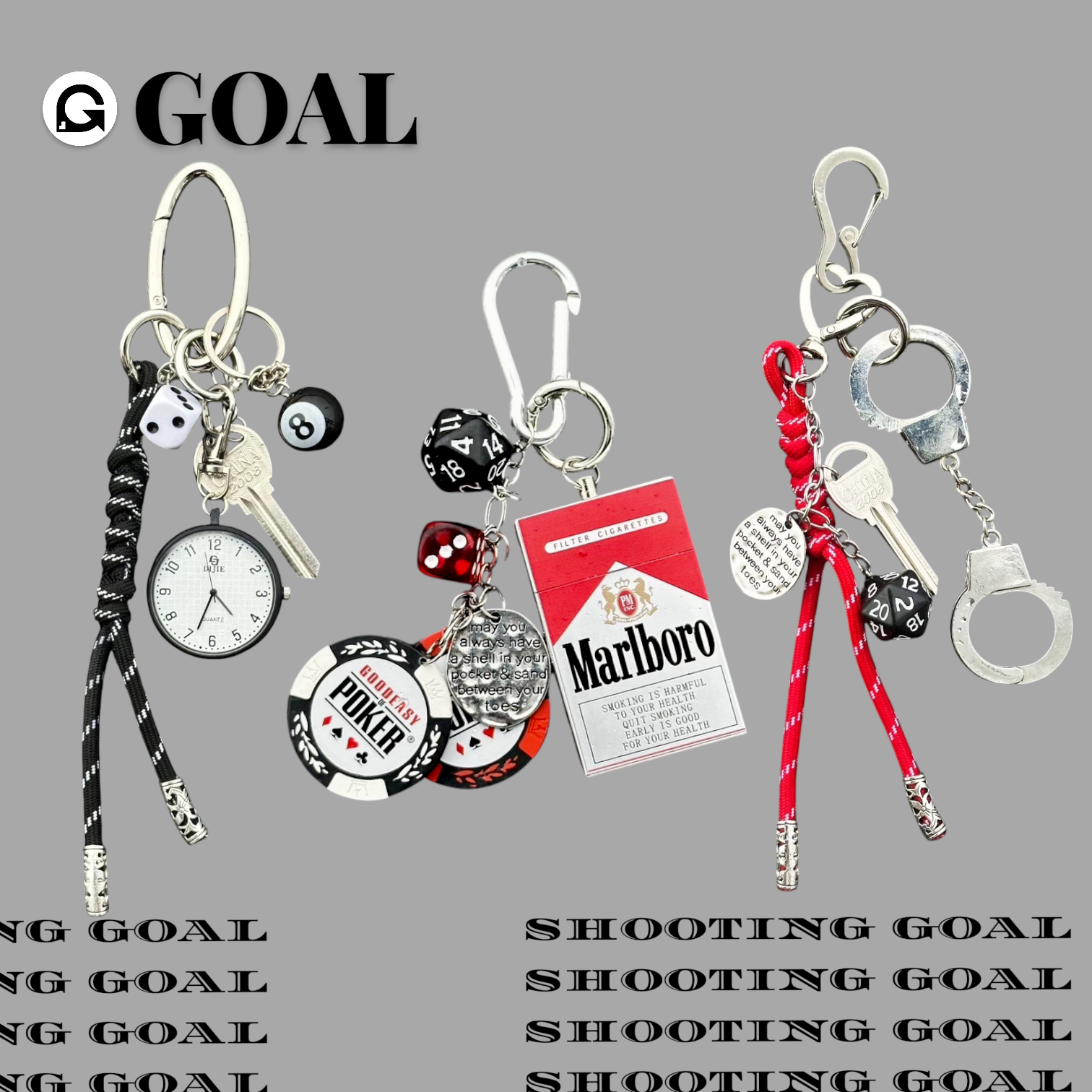 (GOAL) 美式 嘻哈 短褲鍊