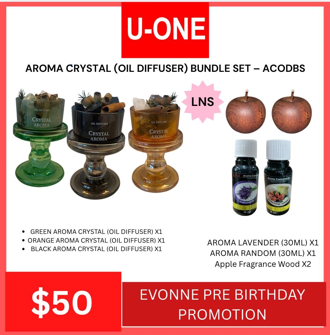 AROMA CRYSTAL (OIL DIFFUSER) BUNDLE SET –  ACODBS