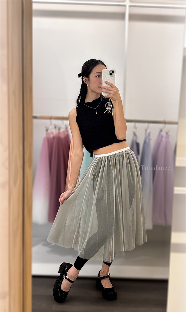 芭蕾私服｜韓國eflora【EB-TUTU SK 韓系芭蕾風紗裙】