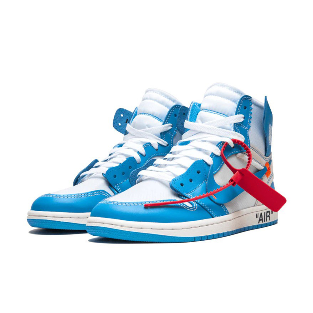 Off - White x Nike Air Jordan 1 High White 大學藍 AQ0818-148
