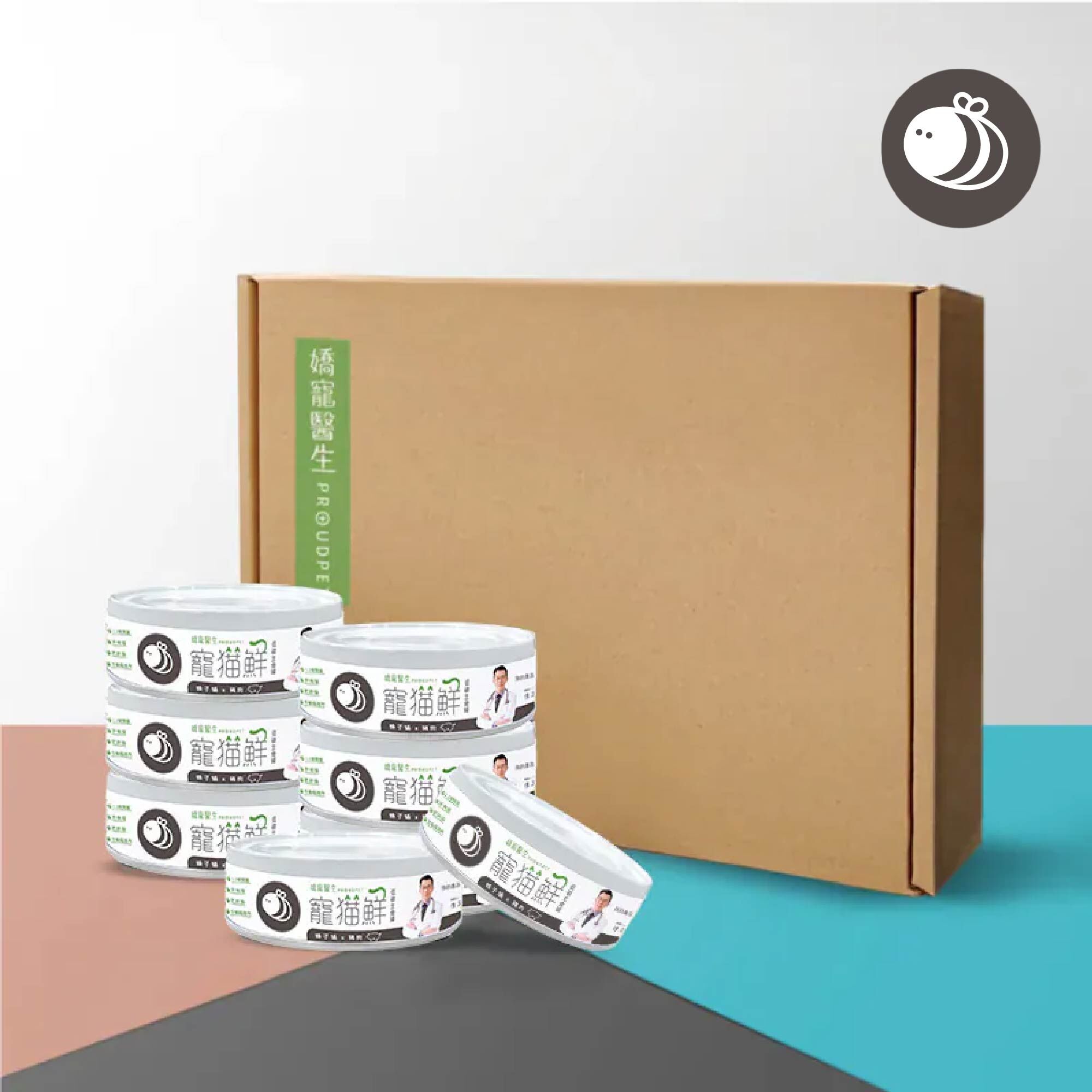 寵貓鮮 低磷護腎主食罐 (蜂子蛹&豬肉) 80g/罐 - 24入/箱