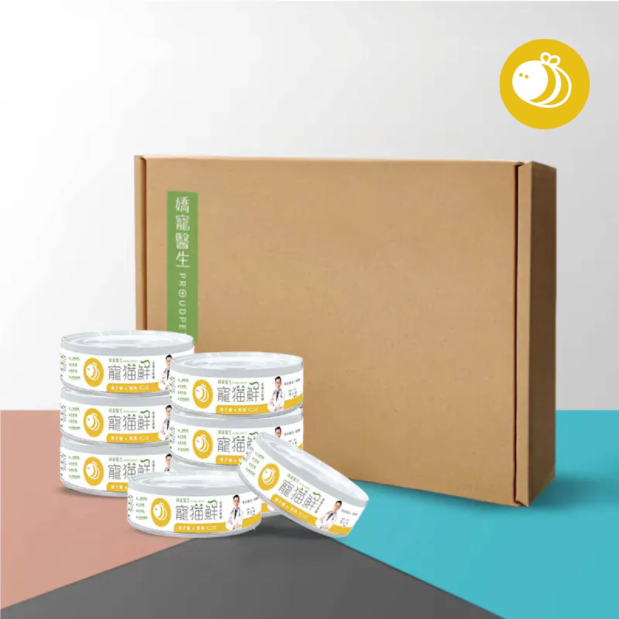 寵貓鮮 低磷護腎主食罐 (蜂子蛹&鮭魚) 80g/罐 - 24入/箱