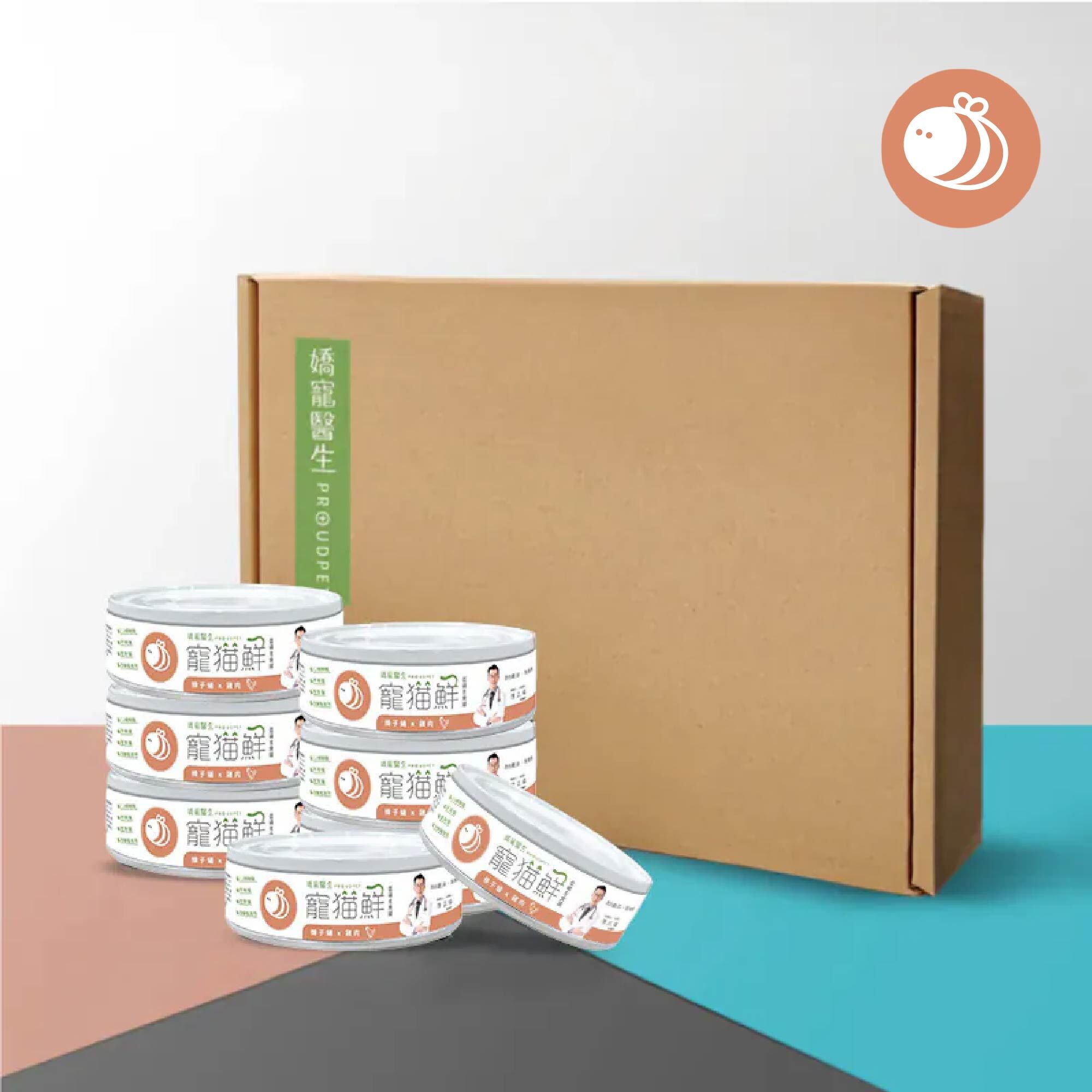 寵貓鮮 低磷護腎主食罐 (蜂子蛹&雞肉) 80g/罐 - 24入/箱