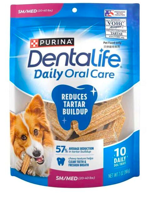 Purina - 狗狗潔齒棒 (小型及中型犬 20-40磅) 專用 袋裝 7OZ 10條