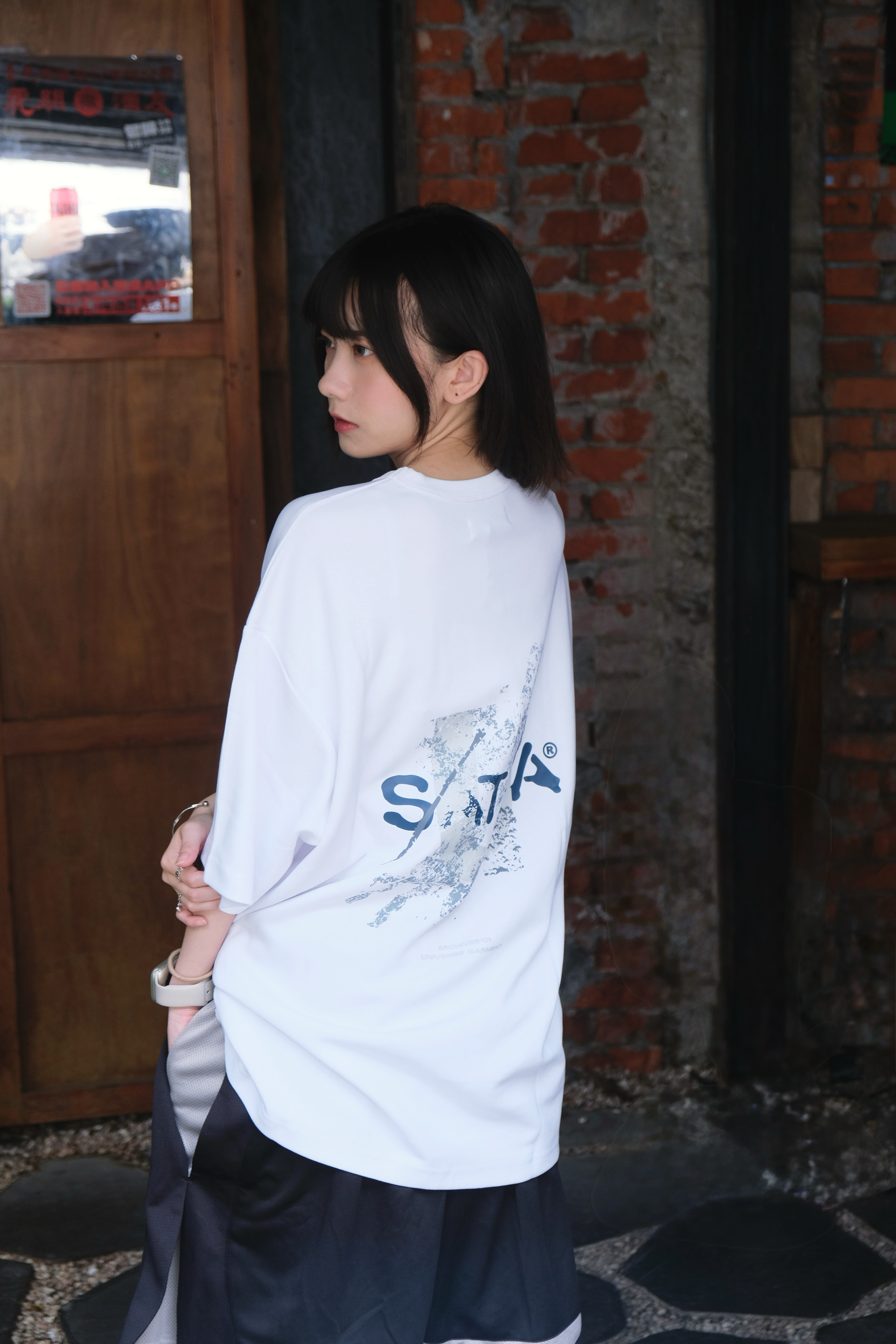 SATIVA 2025 S/S RK-01 ”Utmost” Tee 無限 潑墨 短袖 黑白