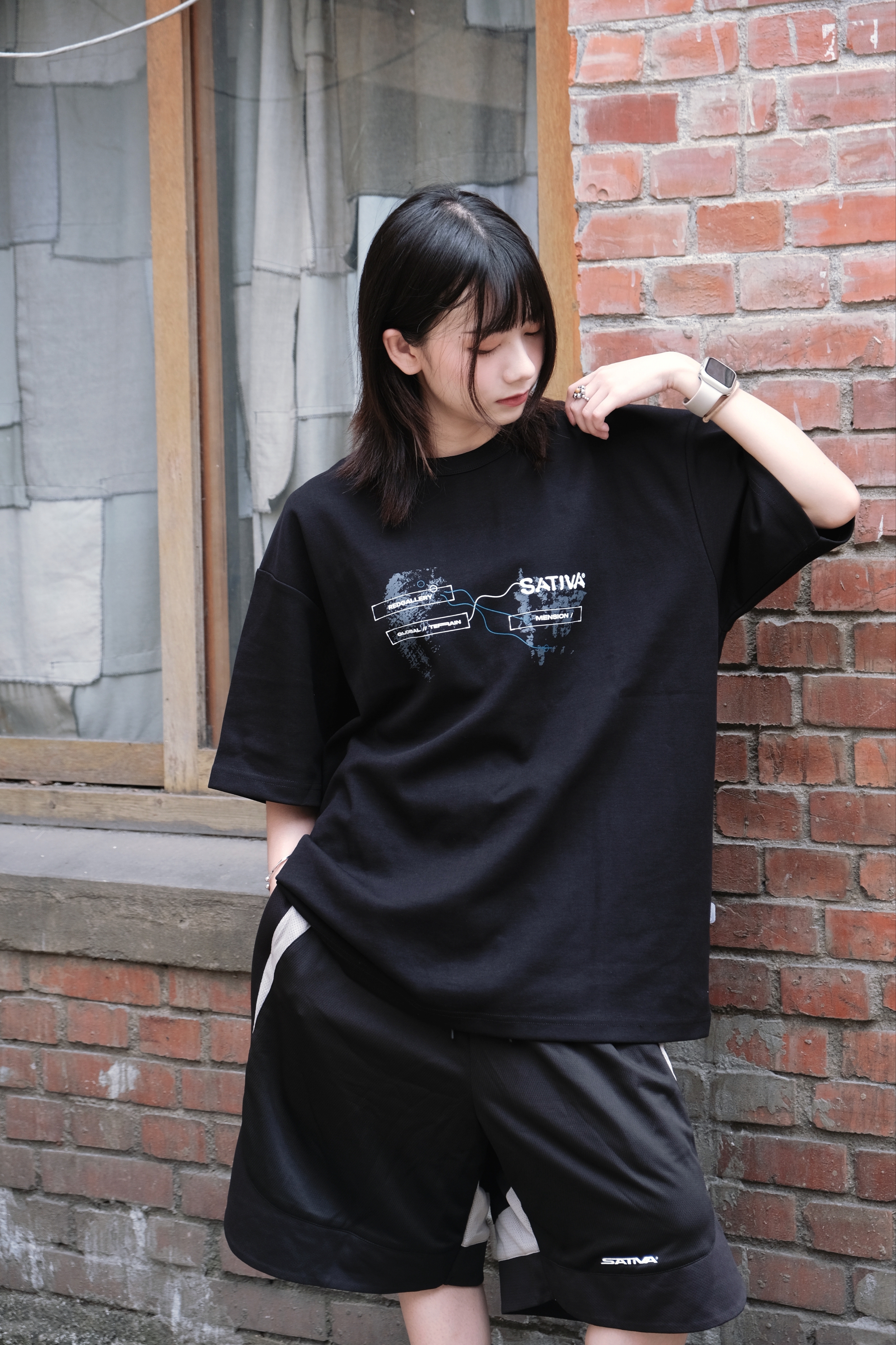 SATIVA 2025 S/S RK-01 ”Utmost” Tee 無限 潑墨 短袖 黑白