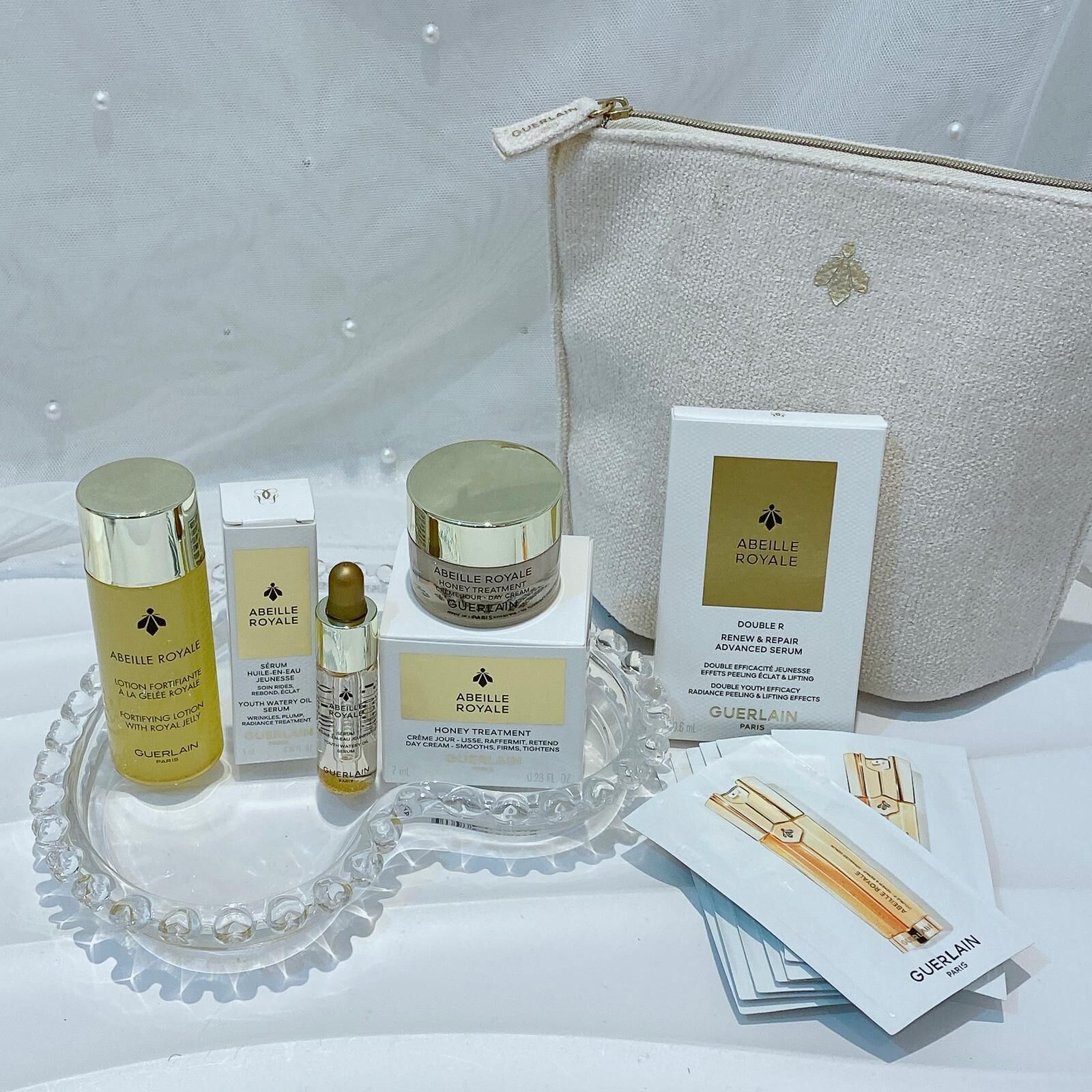 Guerlain Abeille Royale 殿級蜂皇旅行套裝，小樣