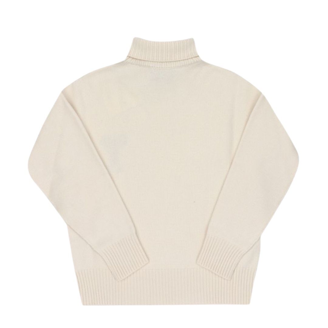 1LN0902-063 AMI Wool Turtleneck in Cream #UKS839-018-151 (C-BR-E)