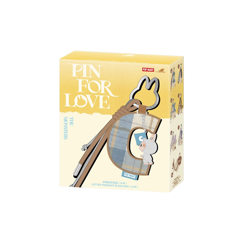 Pop Mart The Monsters 心底密碼系列 - 字母掛件盲盒 A - M