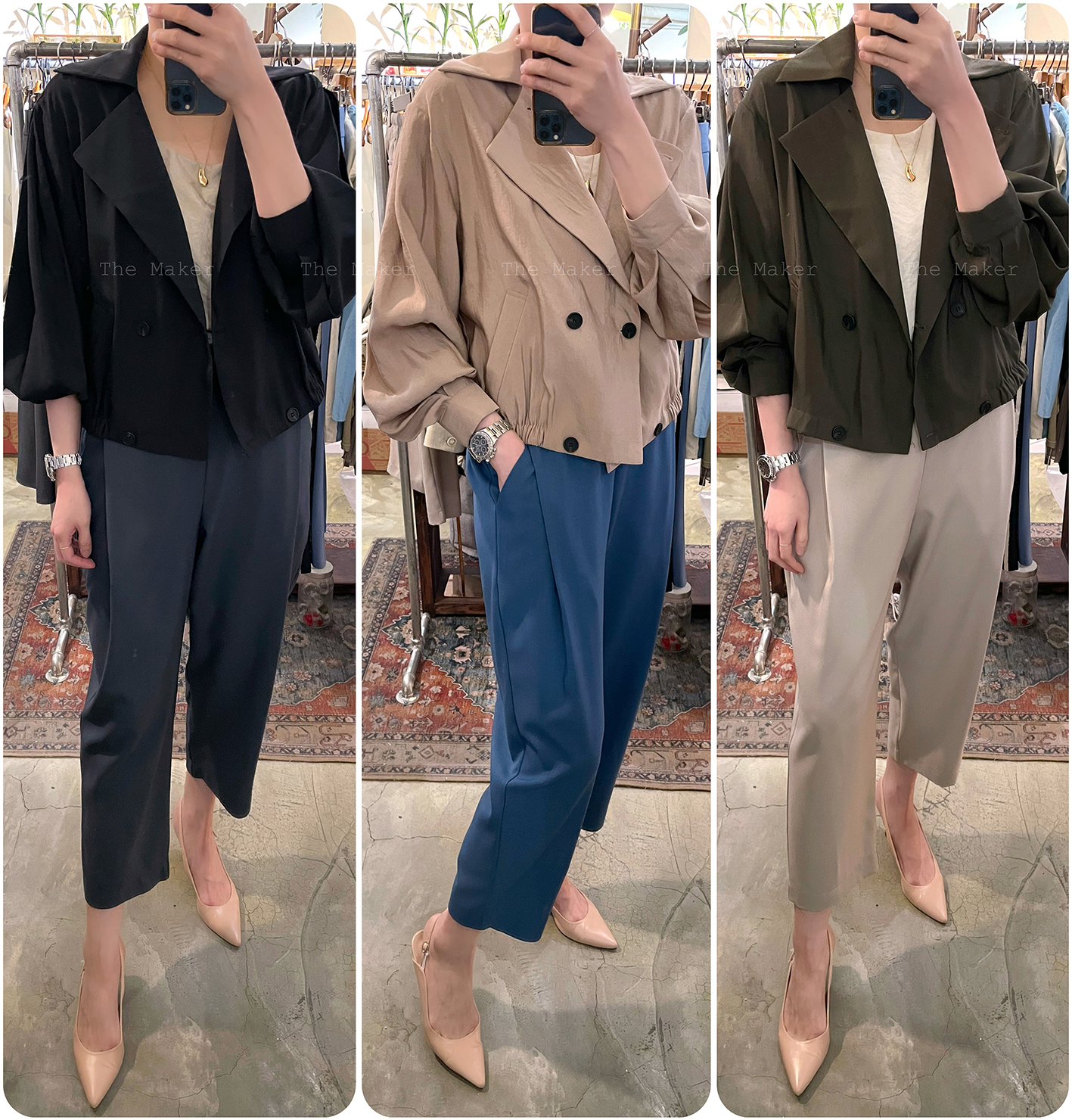 🌟 薄身滑料外套 🌟