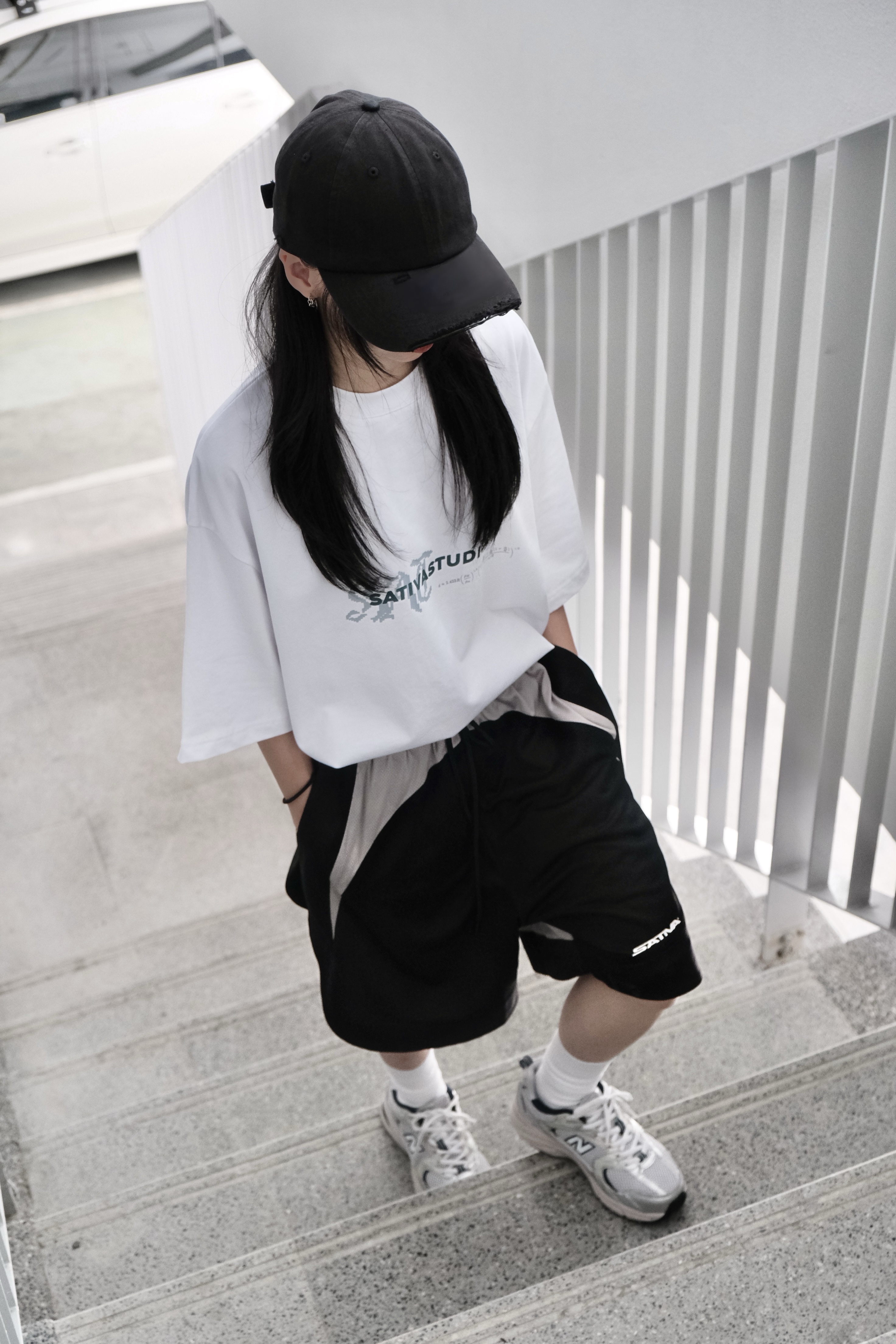 SATIVA 2025 S/S BSK-01 “Team STVA” Basketball Shorts 籃球褲 短褲 黑