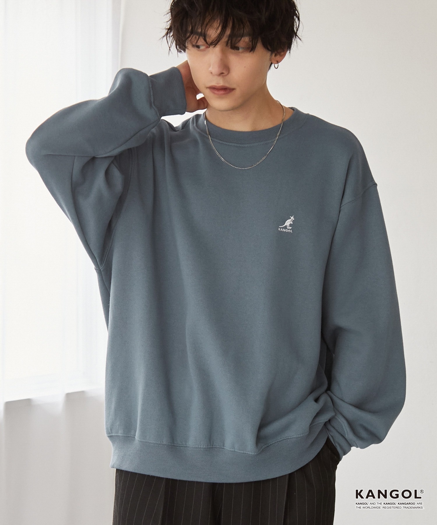 KANGOL / oversized sweatshirt pullover