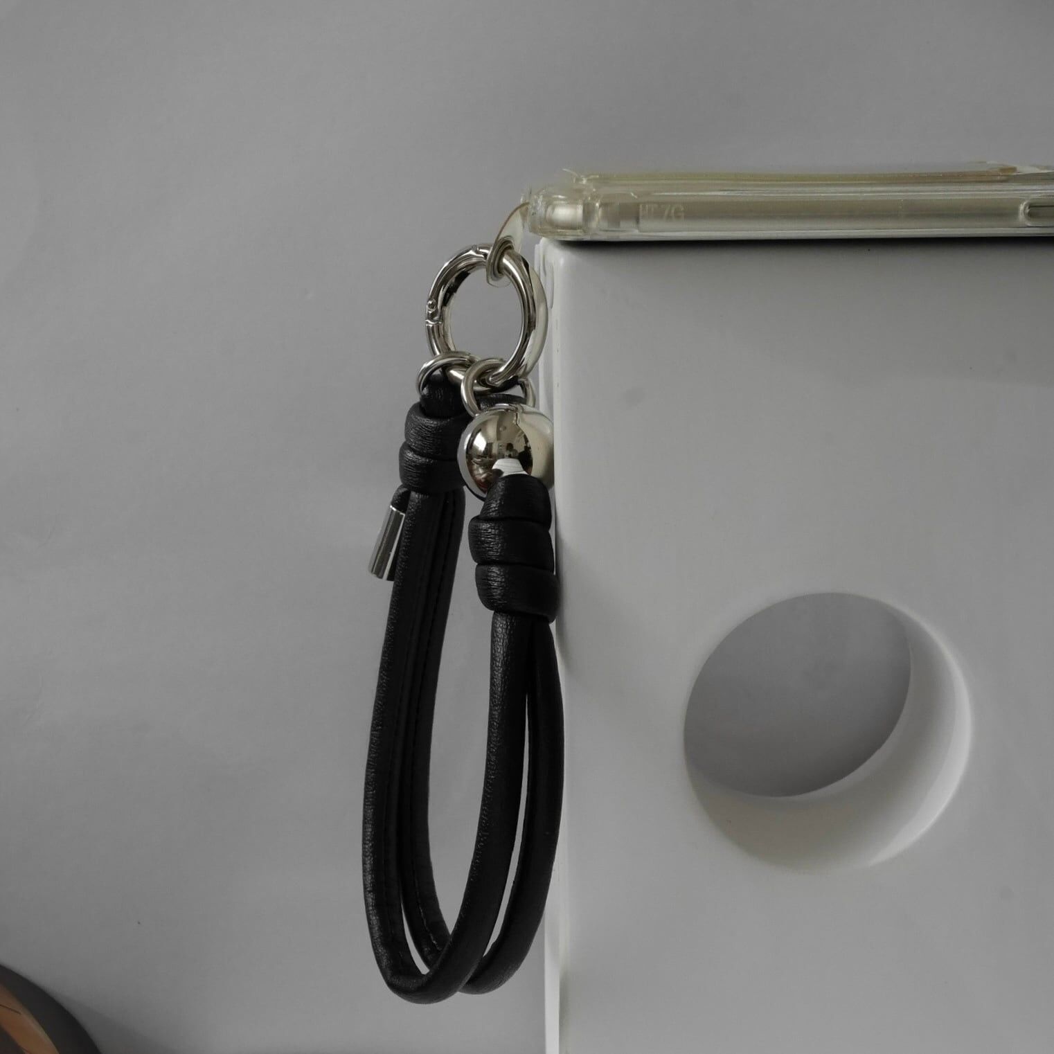 [nity] hand strap | ball silver / 黑色 - 附墊片 (H041)