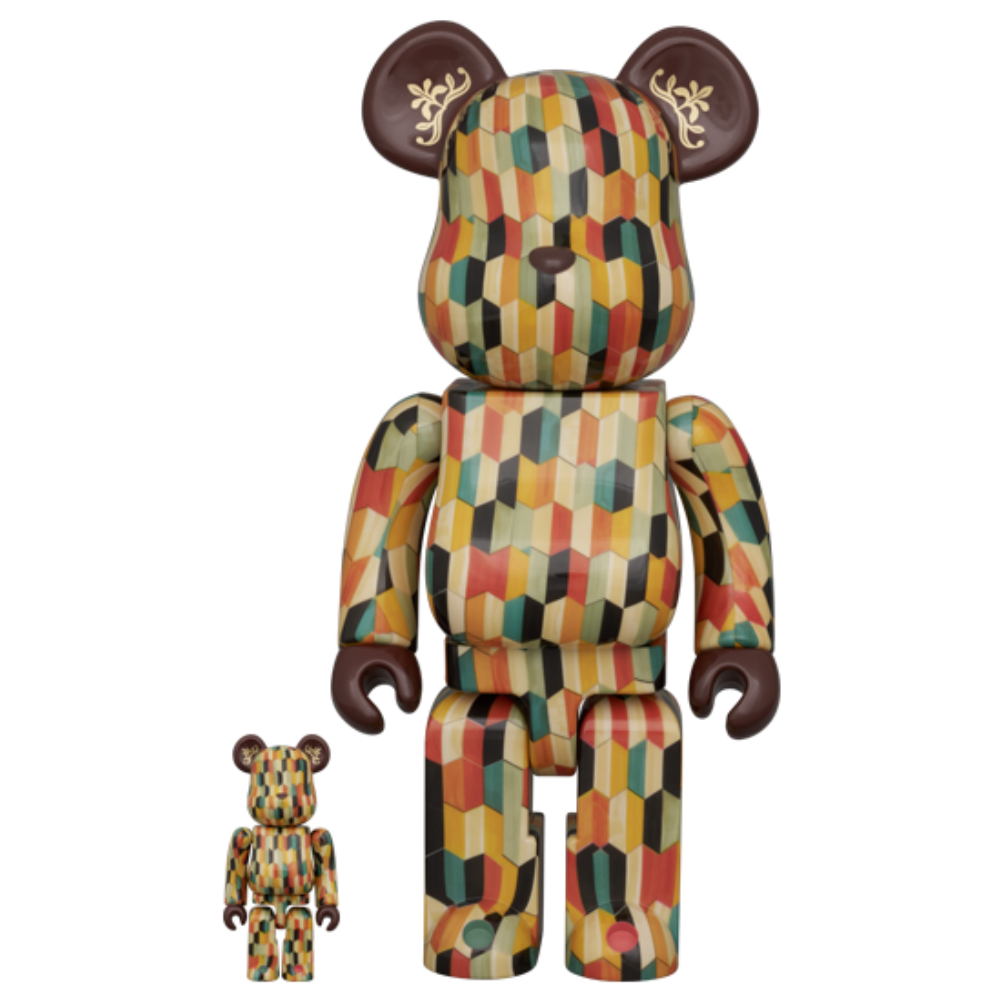 六角寄木 100％ & 400％ BE@RBRICK