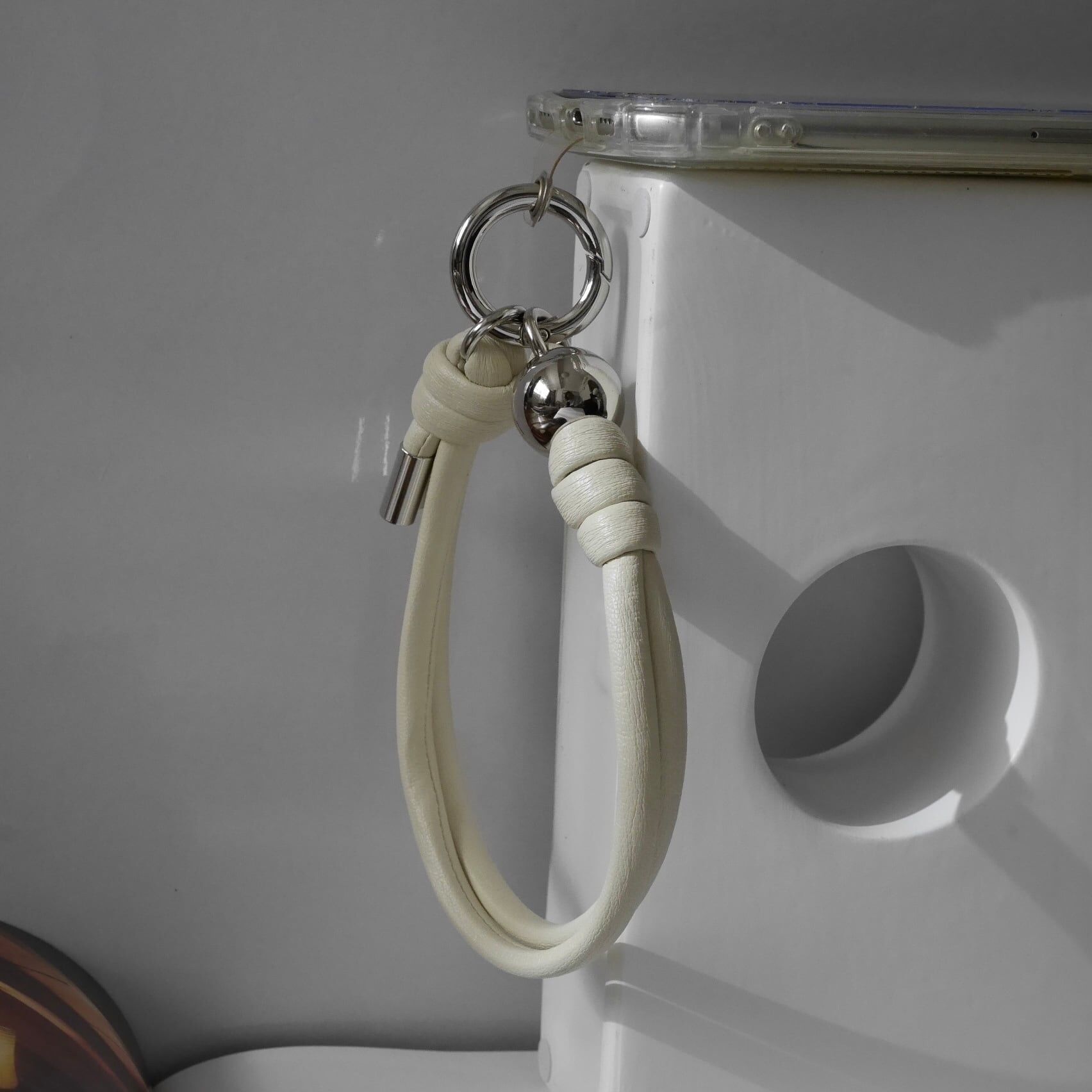 [nity] hand strap | ball silver / 白色 - 附墊片 (H042)