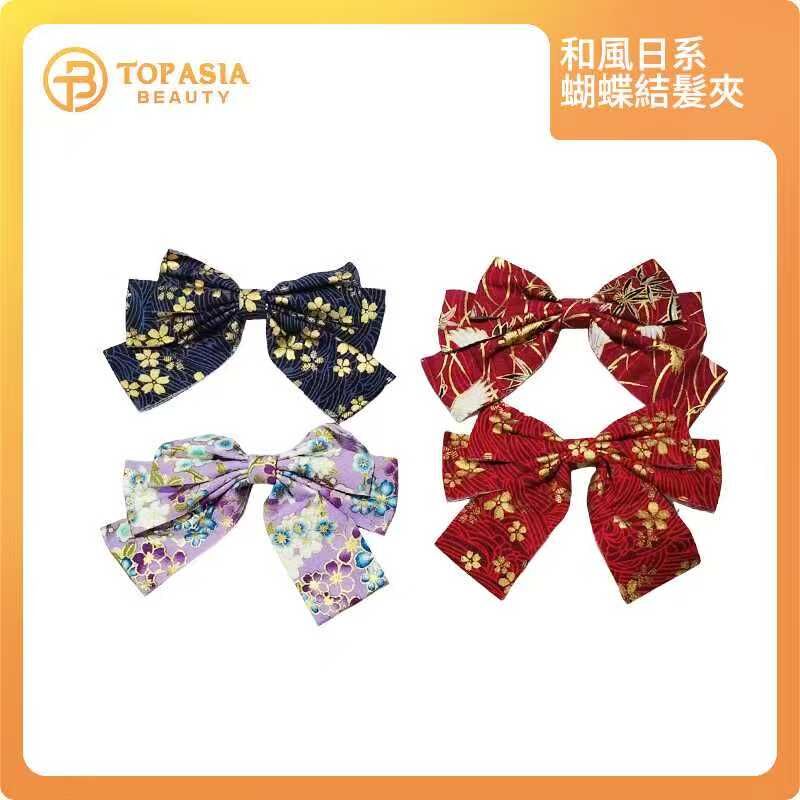 和風日系蝴蝶結髮夾