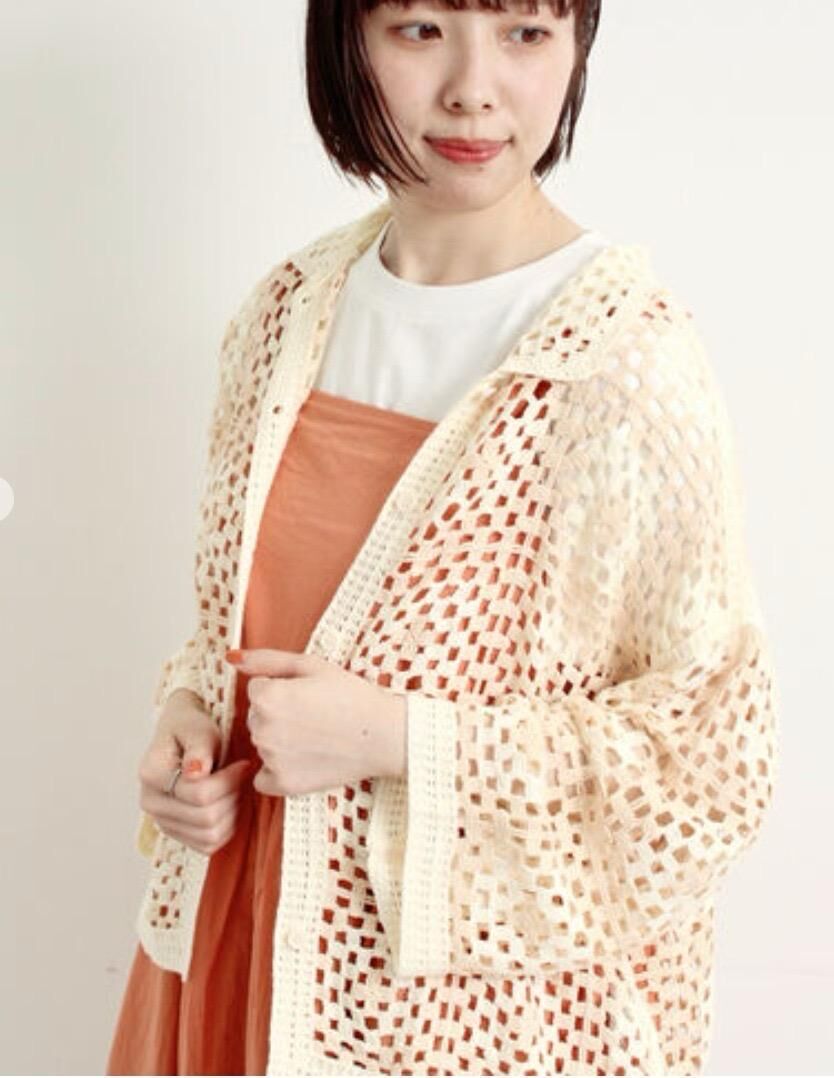 鉤針編織大人可愛外套【日本直送】