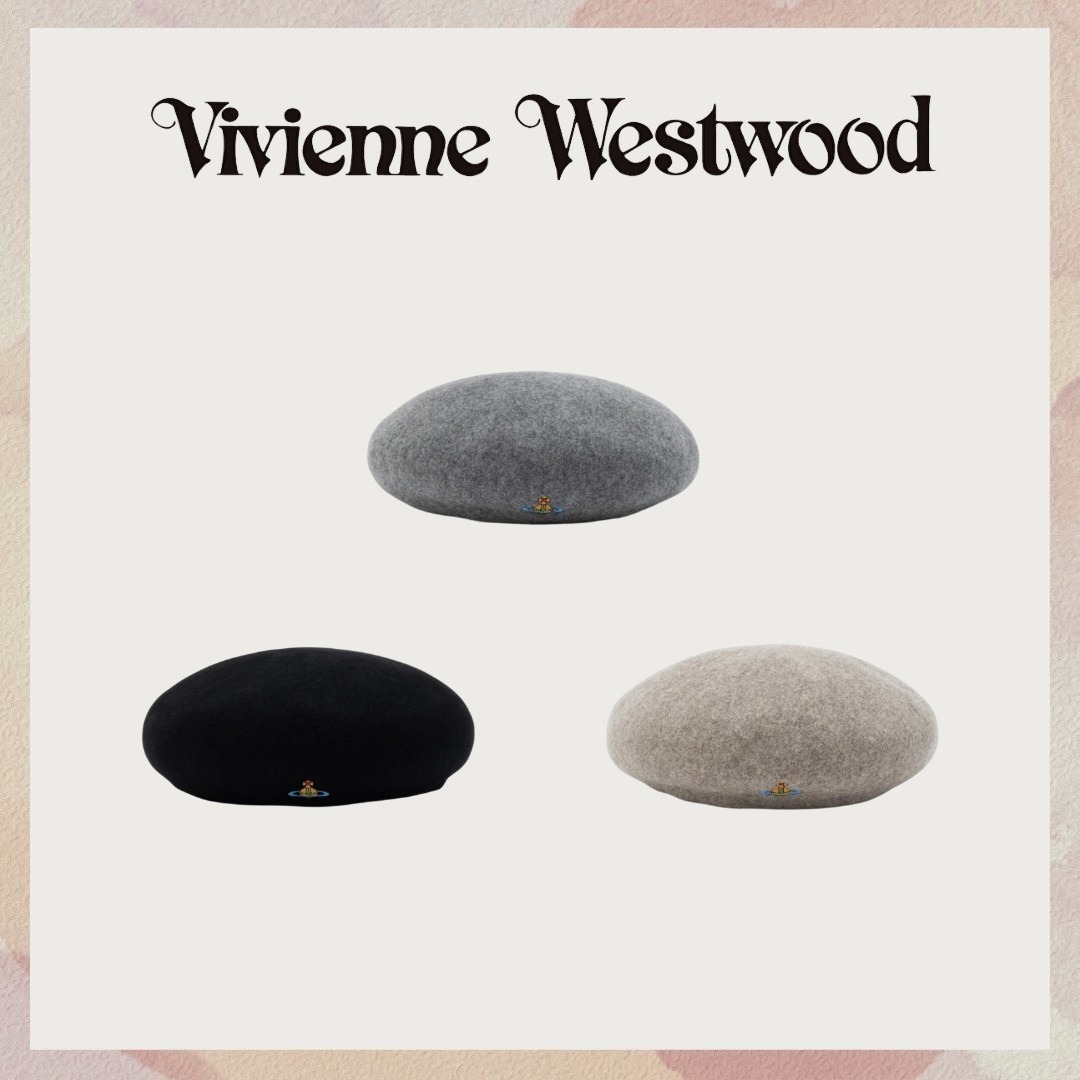 預購┃Vivienne Westwood ORB  logo 土星 羊毛 貝雷帽