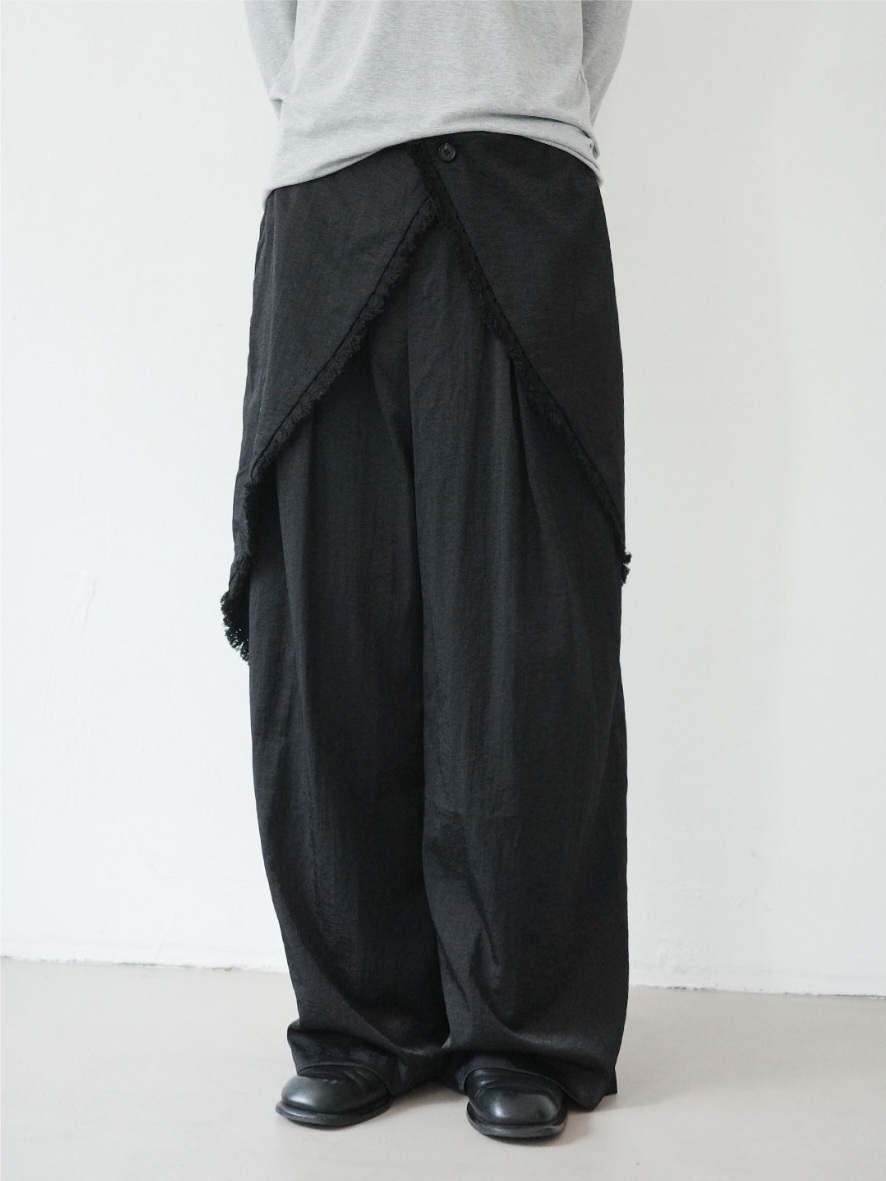 飄逸層疊造型裙褲