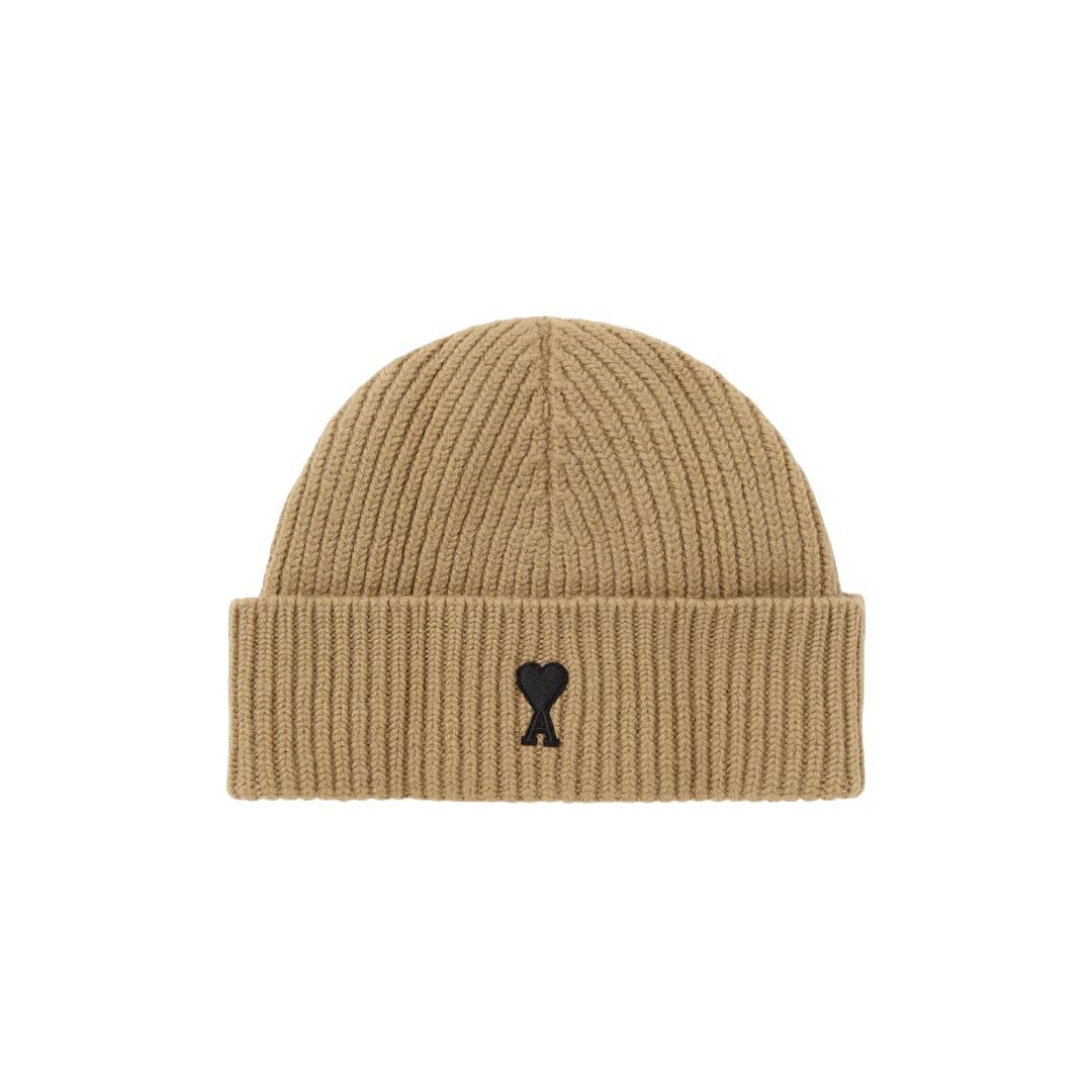 1LN0902-070 AMI De Coeur Beanie Brown #UBO006-018-288 (P-BR-E)