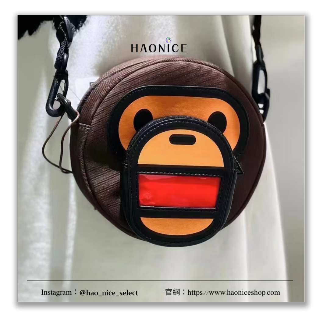 【HAO NICE】100%正品 BAPE A BATHING APE 潮流精品🔥BABY MILO造型兒童斜背小包 包包