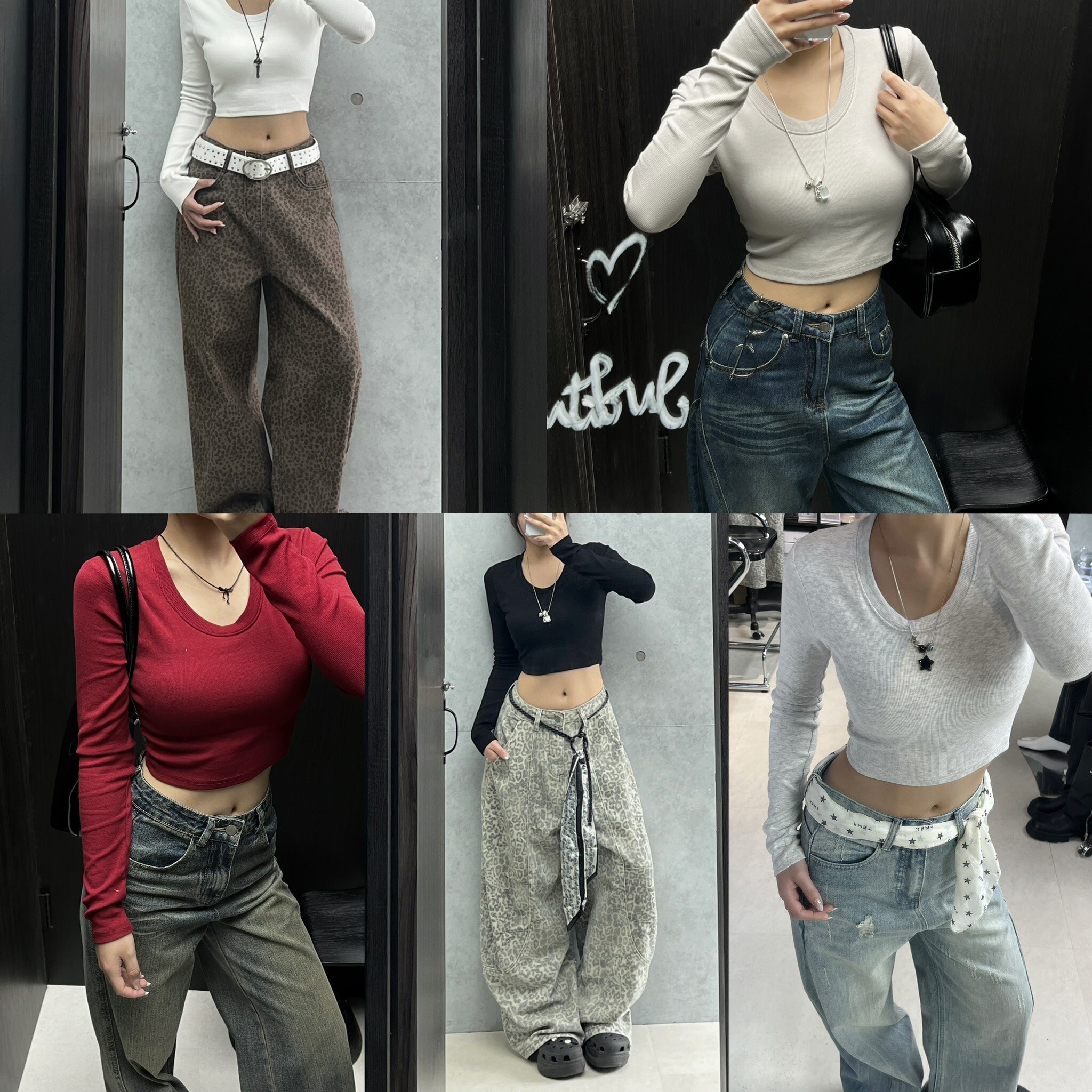 回購王柔彈貼身胸墊短版長tee