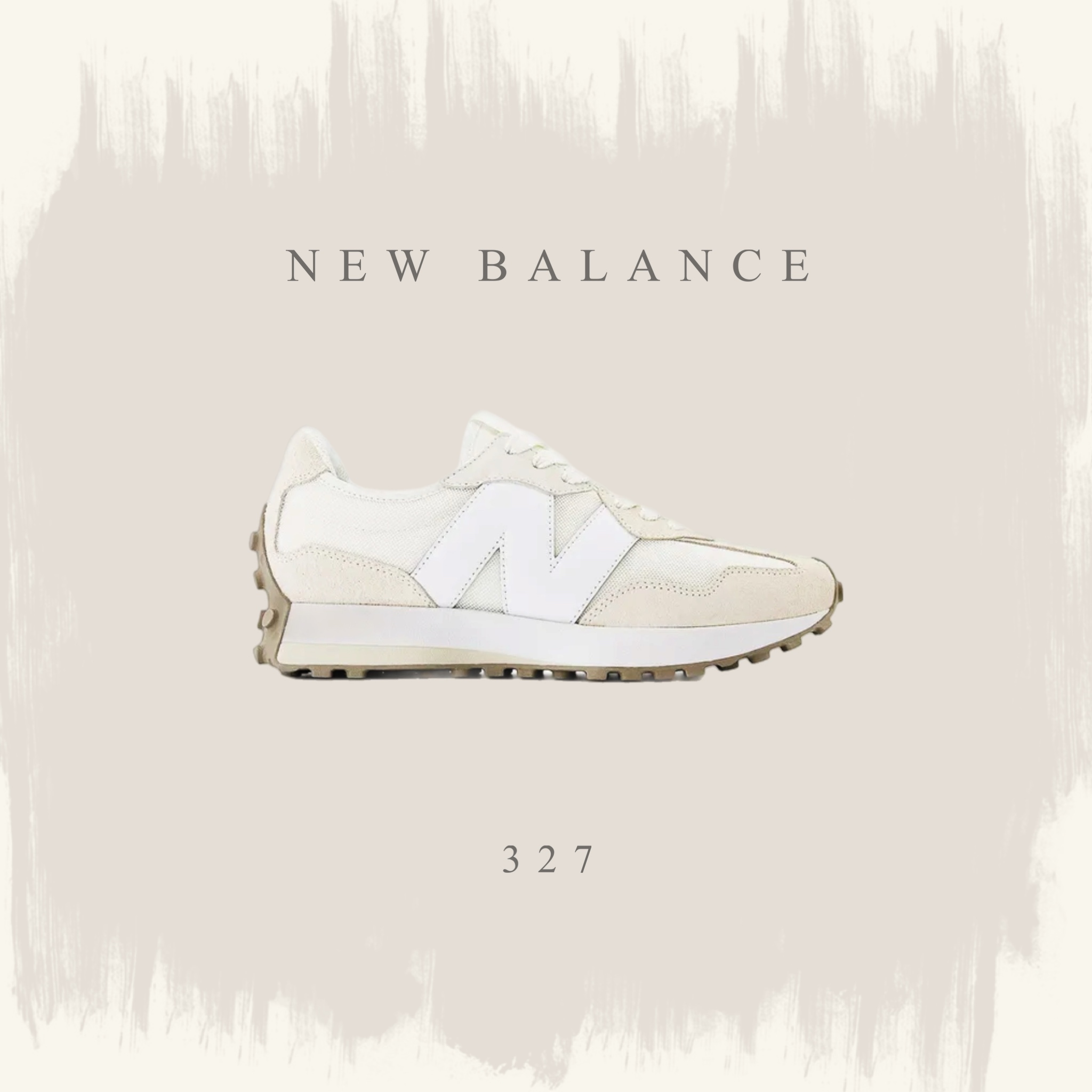 NEW BALANCE 327 白杏色 奶茶 復古鞋 運動休閒 男女鞋 U327LNA