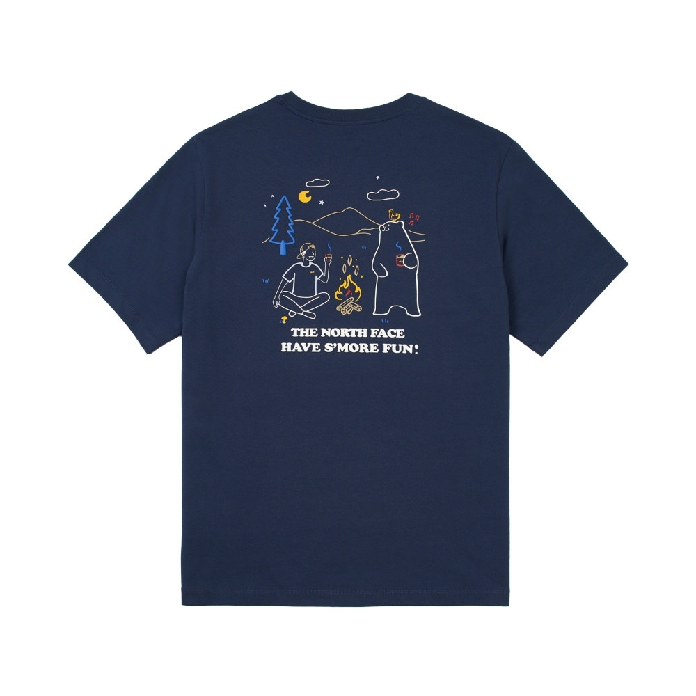 THE NORTH FACE U RLX SUMMER CAMP S/S/ TEE GRAPHIC 夏天 露營 短T -NF0A8DBV深藍(8K2)