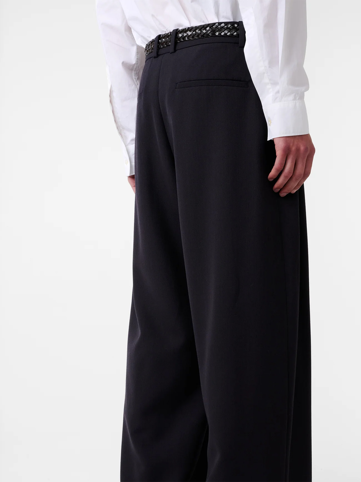 Studio Nicholson Line Double Pleat Volume Pant Pewter