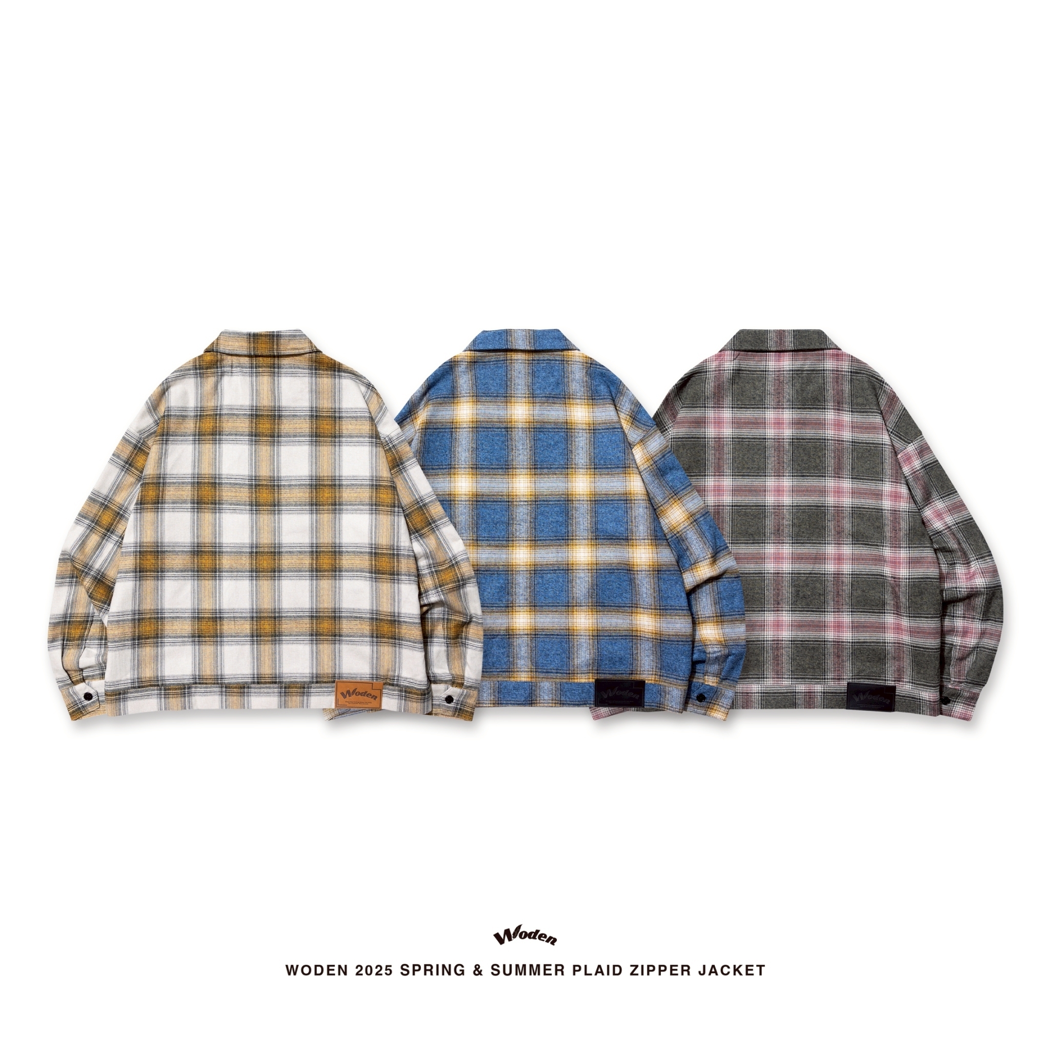 WODEN 2025 Fall & Winter 001 Plaid Zipper Jacket