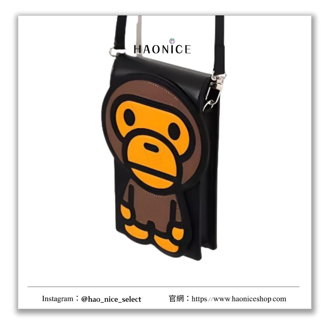 【HAO NICE】100%正品 BAPE A BATHING APE 潮流精品🔥BABY MILO全身造型斜背手機包 包包