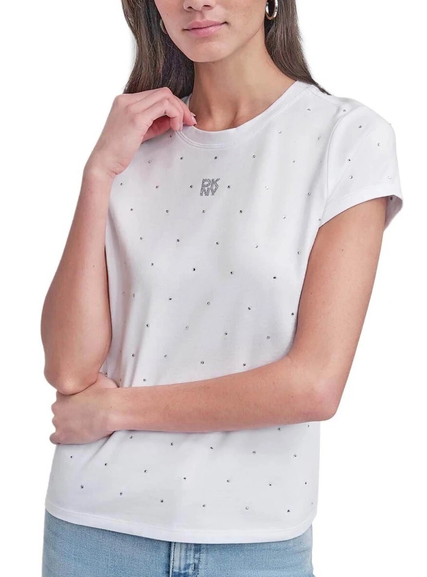 [S] DKNY WHITE TSHIRT, DJ5T1381-WHT [FINAL SALE] (SD1499)