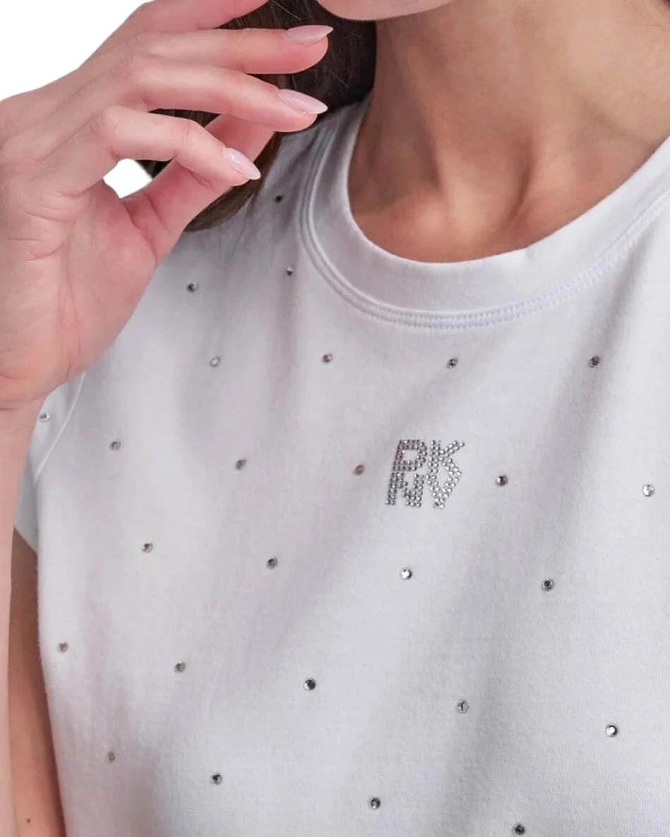 [S] DKNY WHITE TSHIRT, DJ5T1381-WHT [FINAL SALE] (SD1499)