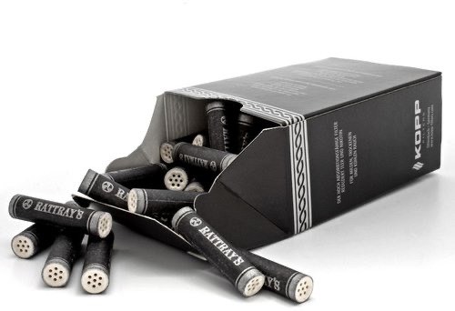 【Rattray’s 活性碳濾嘴】德國獨家進口、獨家販售、9mm、50支 活性碳 雙面陶瓷濾蓋 濾芯 濾嘴