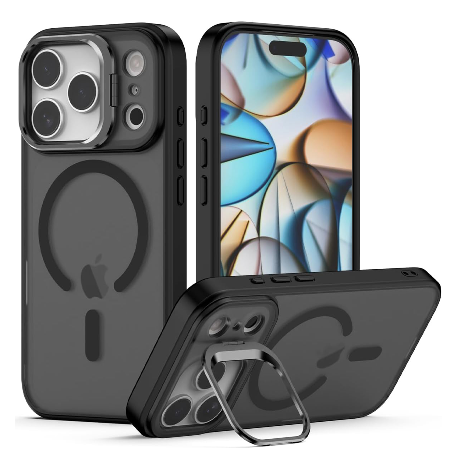 XPRO - Mag Crystal Stand - iPhone 17 Pro Max Case 透明磨砂防撞磁吸支架手機保護殼