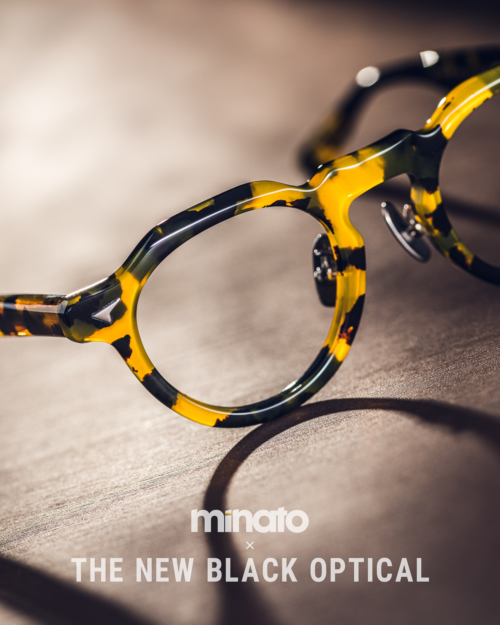 品川義則 X Minato X The New Black Optical Y1 - C-5 Tokyo Tortise 東京玳瑁色