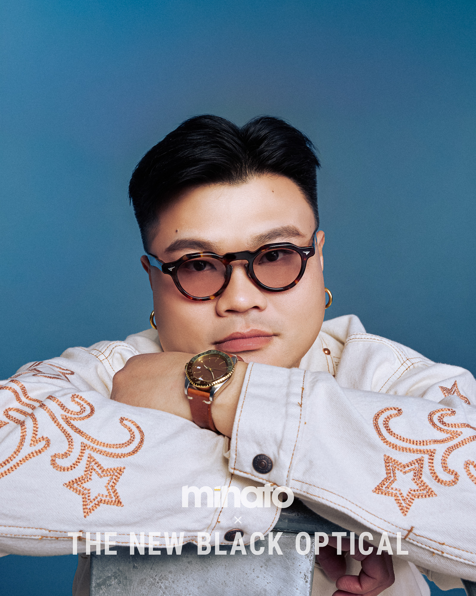 品川義則 X Minato X The New Black Optical Y1 - C-7 Classic Demi 原祖玳瑁色