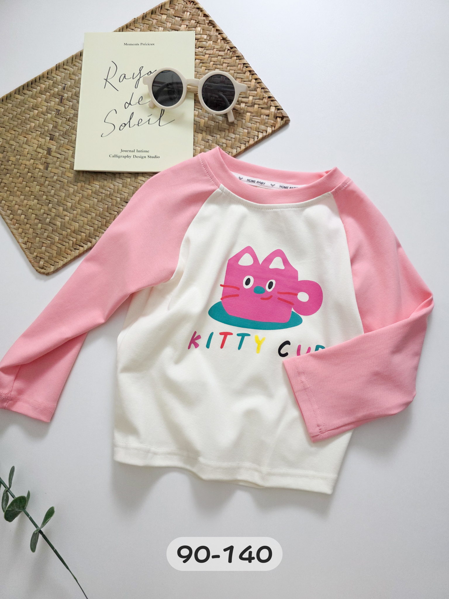 桃桃貓貓杯 長袖上衣