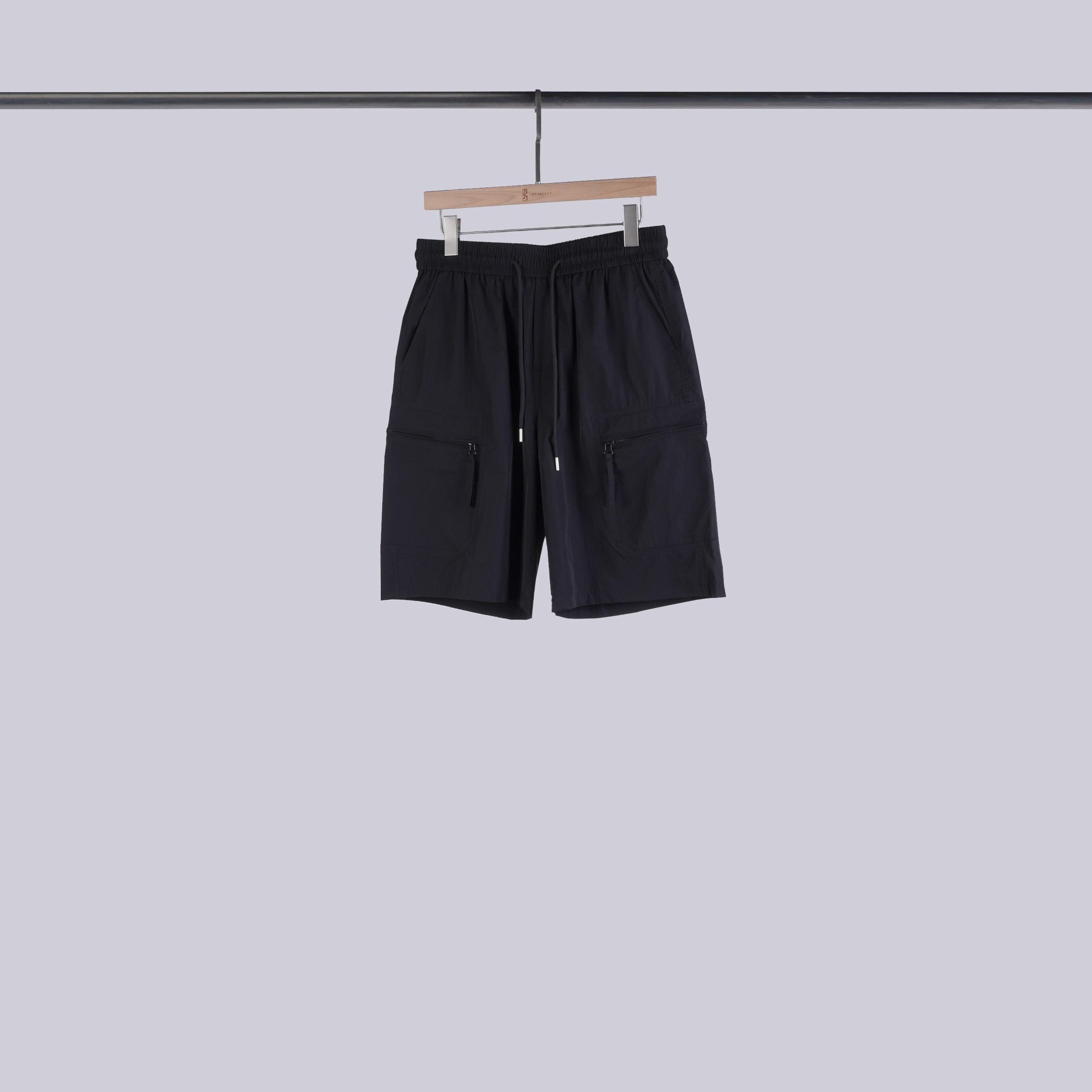 拉鍊口袋工裝短褲 | L-XL | 就是黑