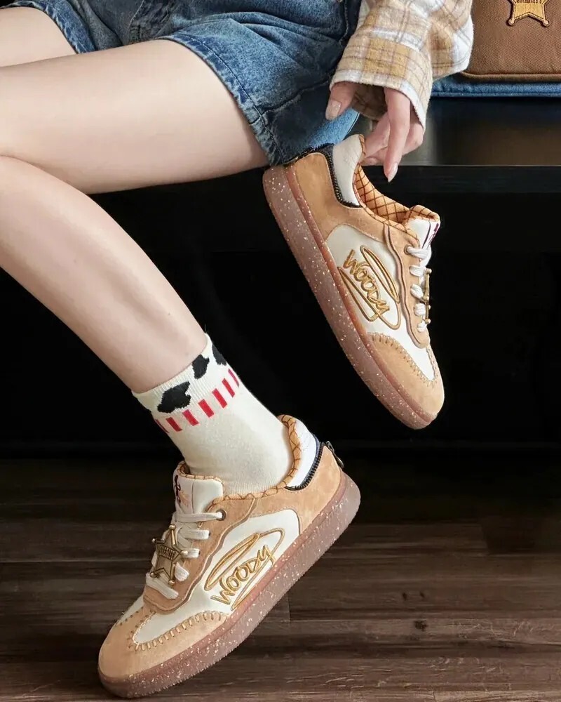 DIsney x Teenmix woody 玩具總動員 胡迪 牛仔 復古 焦糖底 奶黃