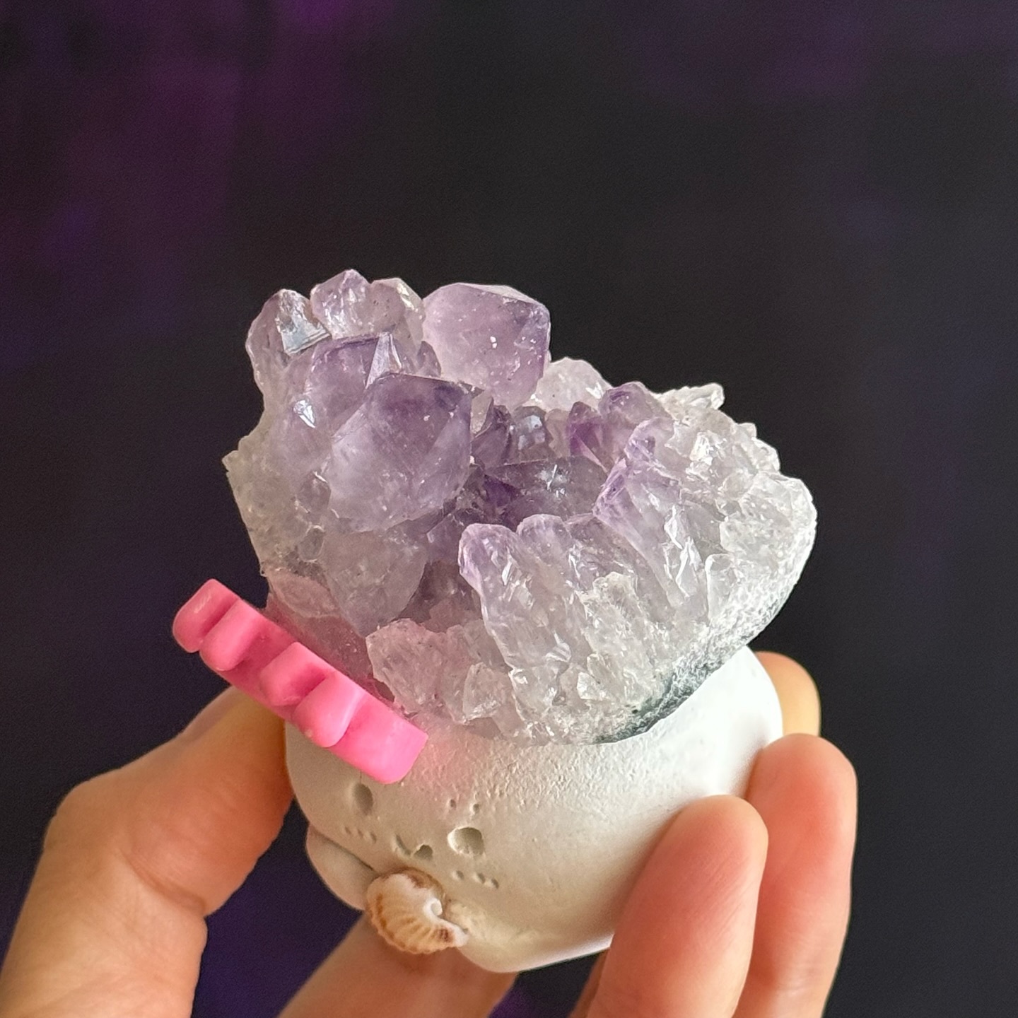 [原石] 紫水晶簇 小晶靈