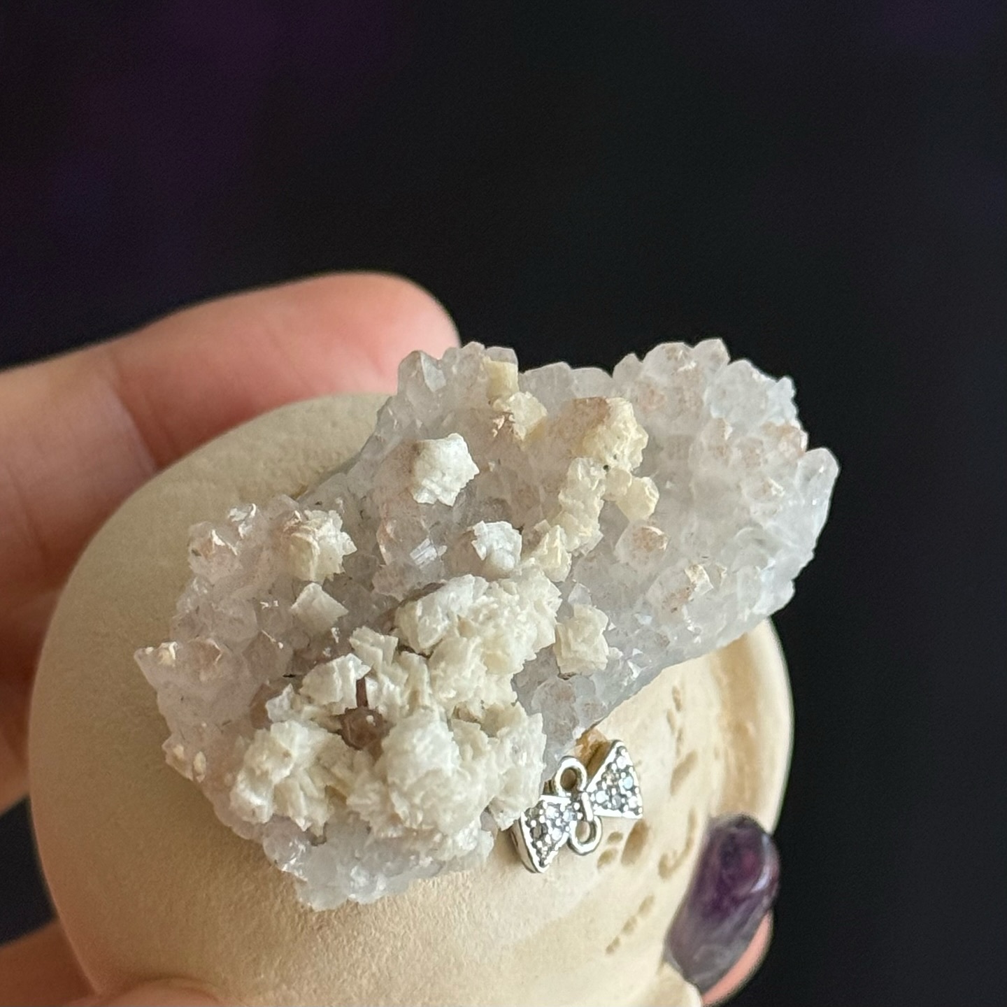 [原石] 紅水晶共生石英 小晶靈