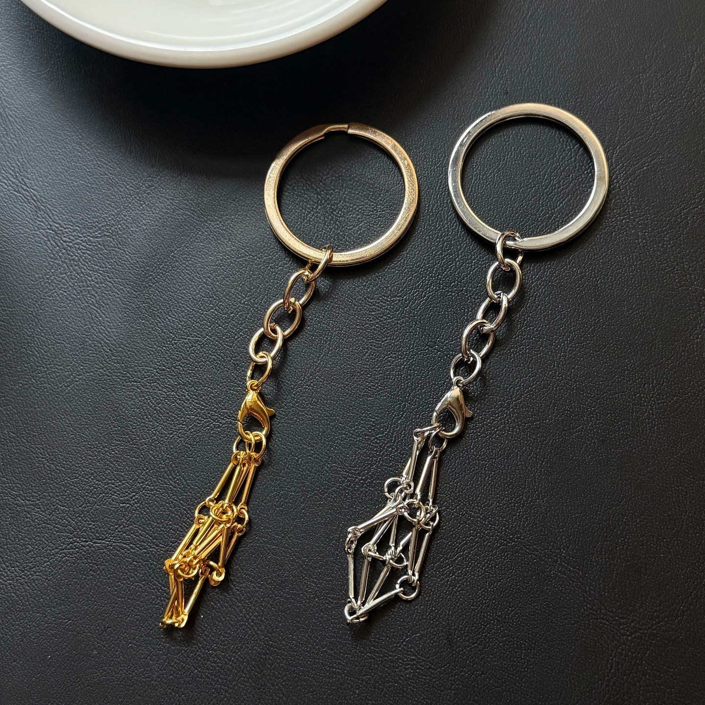 [原石] 水晶滾石 空拖 鑰匙圈